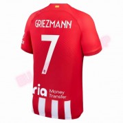 Billige Atletico Madrid 2023-24 Antoine Griezmann 7 Fotballdrakter Hjemmedraktsett Kortermet..